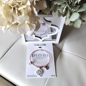 NWT Daughter Charm Bangle Bracelet
